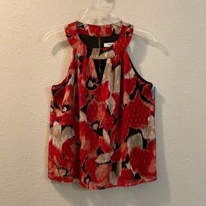 ThredUP: White House Black Market Halter Neck Blouse in Farrah Floral Notorious